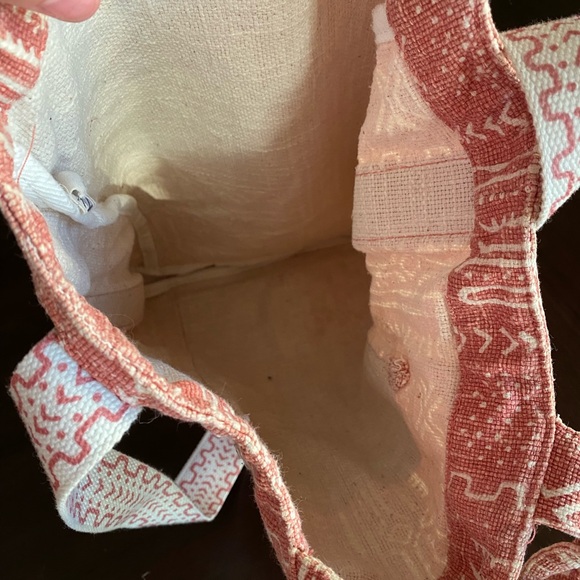 Roxy pink tote bag, with long strap. - Picture 4 of 5